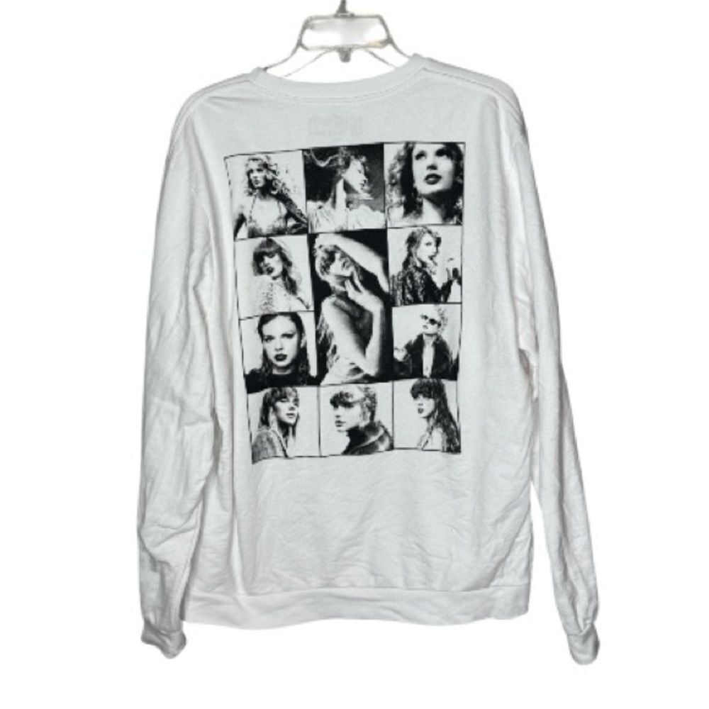 Taylor Swift The Eras Tour White Crewneck With TTPD Official. Size XL.